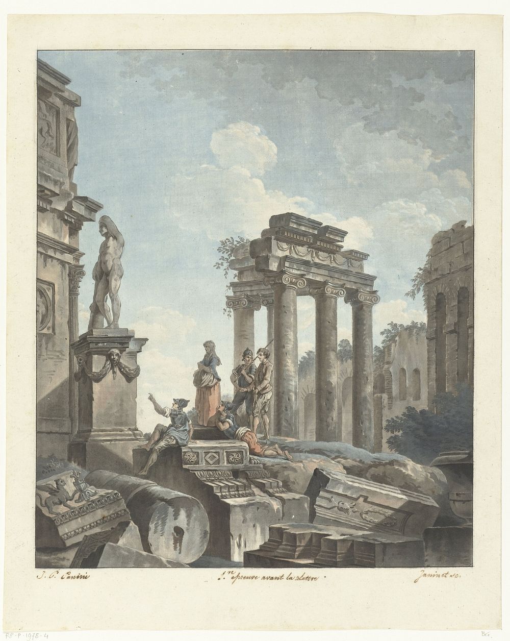 Antieke ruïnes (1762 - 1798) by Jean François Janinet and Giovanni Paolo Pannini