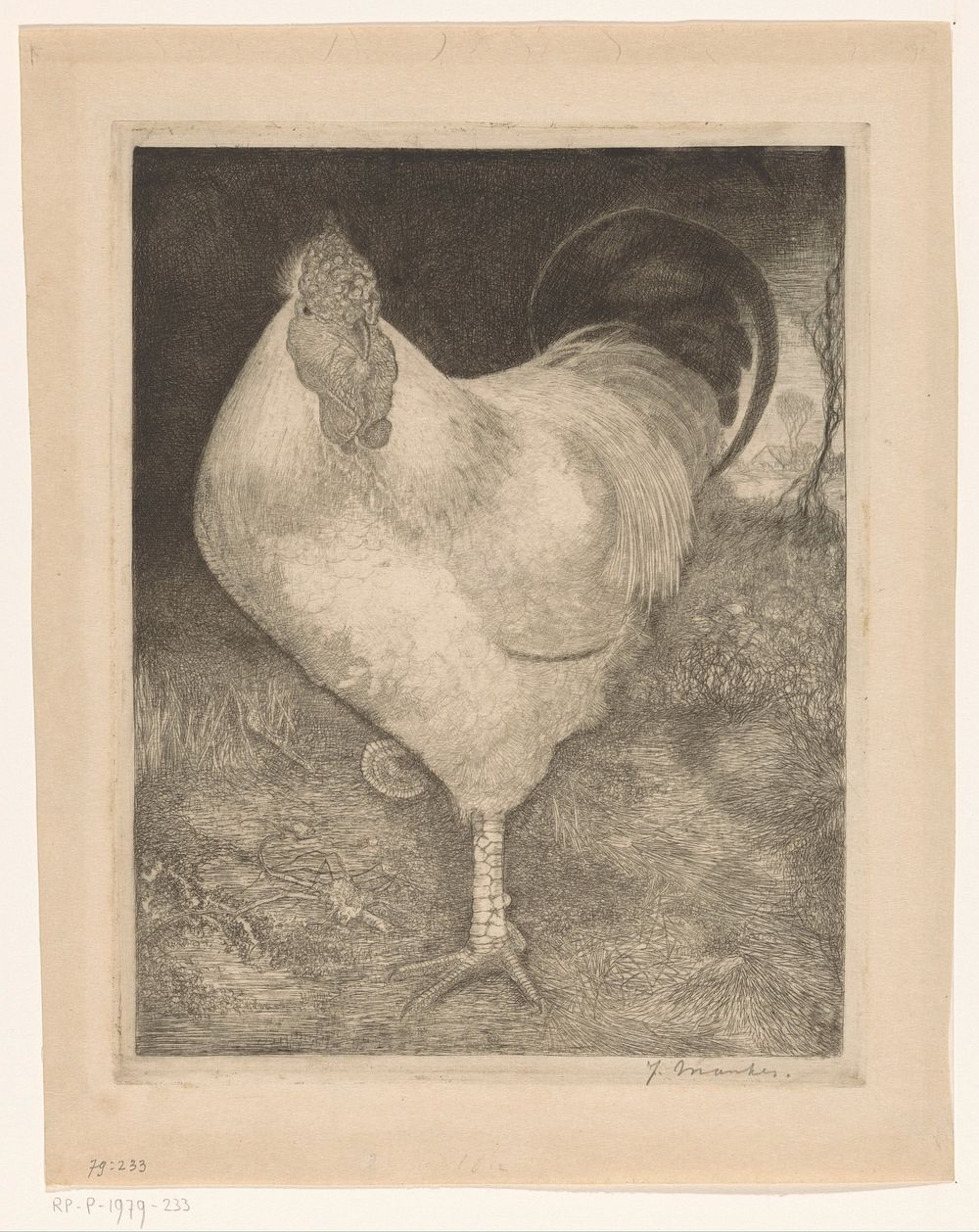 Haan op een poot (1917) by Jan Mankes