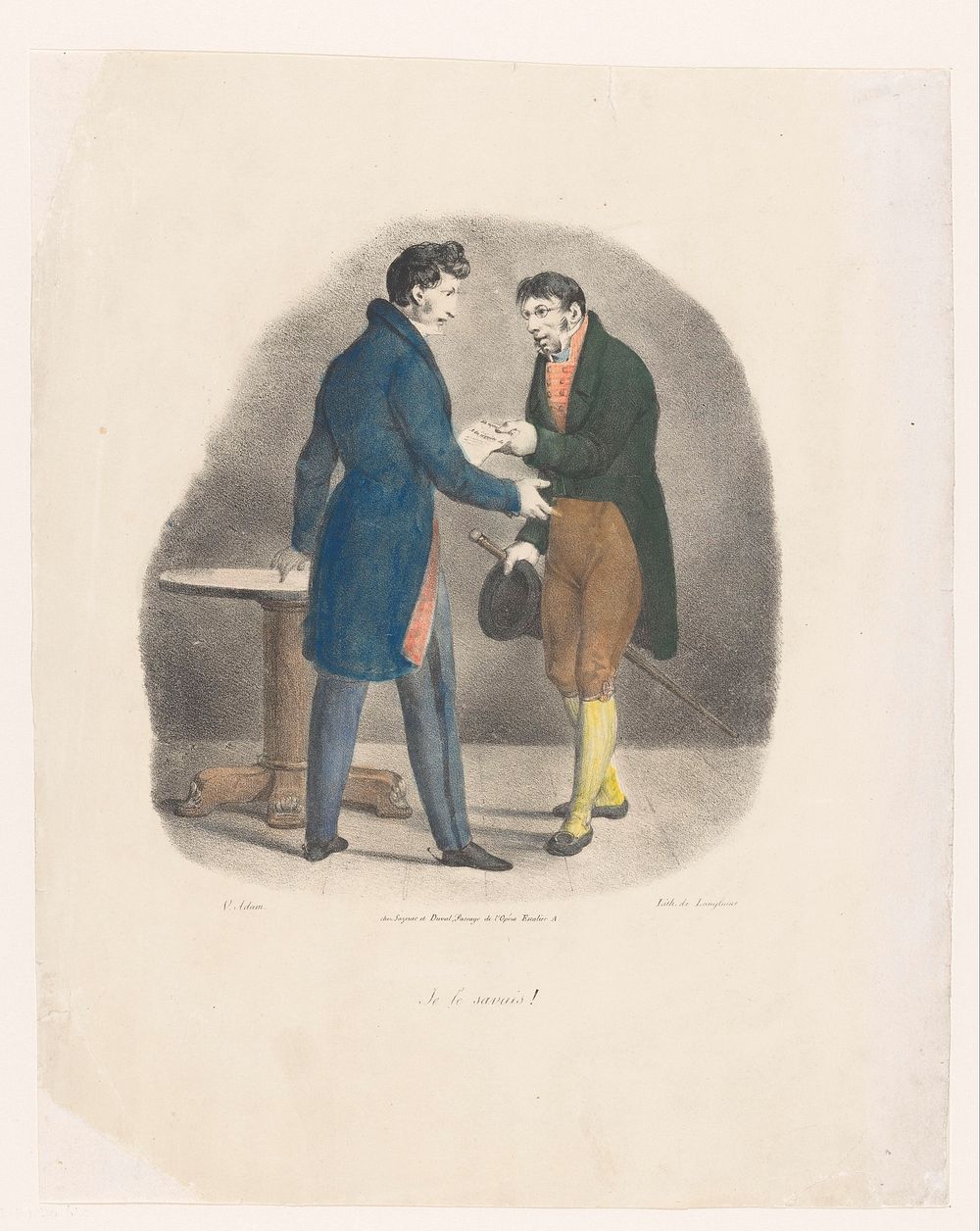Jongeman ontvangt een brief (1824) by Victor Adam, Pierre Langlumé and Sazerac et Duval