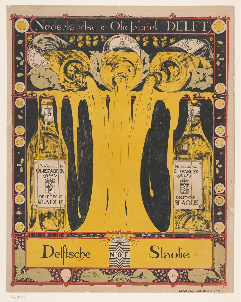 Nederlandsche Oliefabriek Delft Delftsche Slaolie (1893) by Theo Nieuwenhuis and L Kuipers