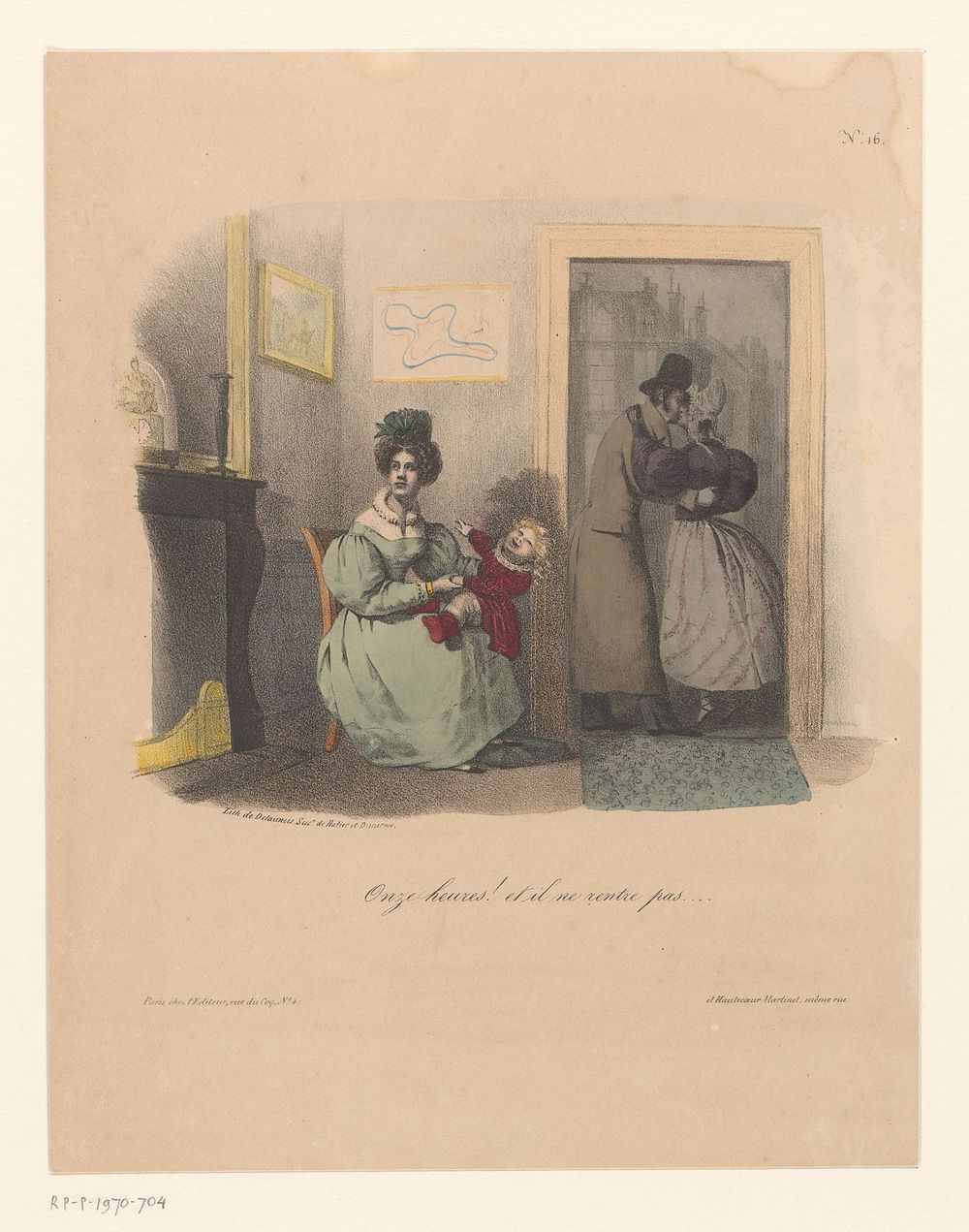 De bedrogen echtgenote (1830 - 1831) by anonymous, Nicolas Louis Delaunois and Hautecoeur Martinet