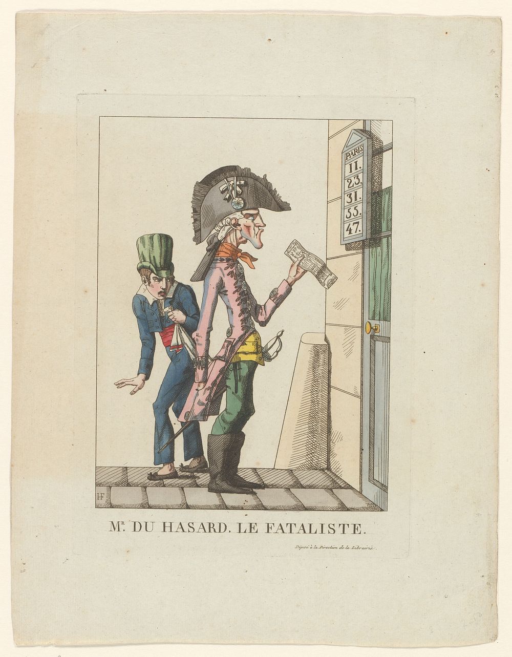 Mr. Du Hasard, Le Fataliste (1814) by Henri Gérard Fontallard