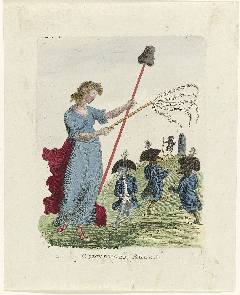 Vrijheid dresseert de patriotten, 1787 (1787) by anonymous