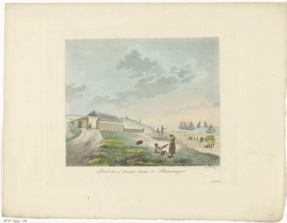 Strand bij Scheveningen (1816 - 1833) by Roelof van der Meulen and Evert Maaskamp