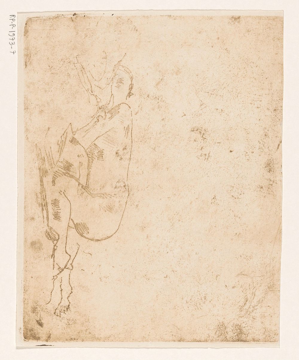 Liggende, naakte figuur (1867 - 1923) by George Hendrik Breitner
