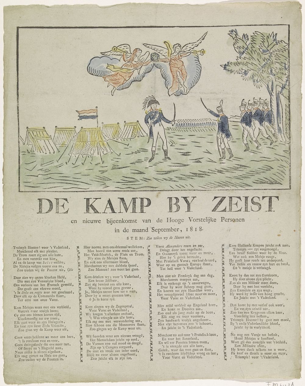 Kamp bij Zeist, 1818 (1818) by anonymous