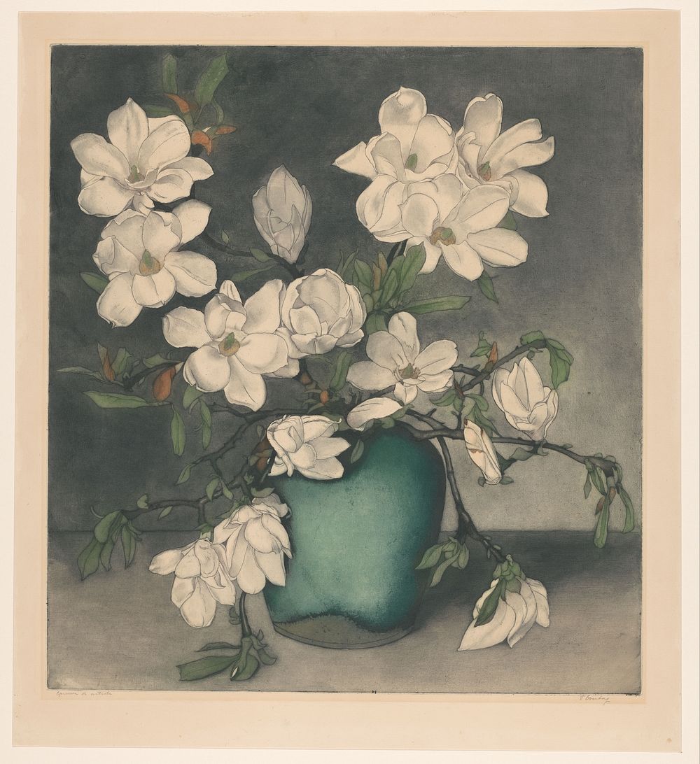 Magnoliatakken (1887 - 1947) by Frans Everbag
