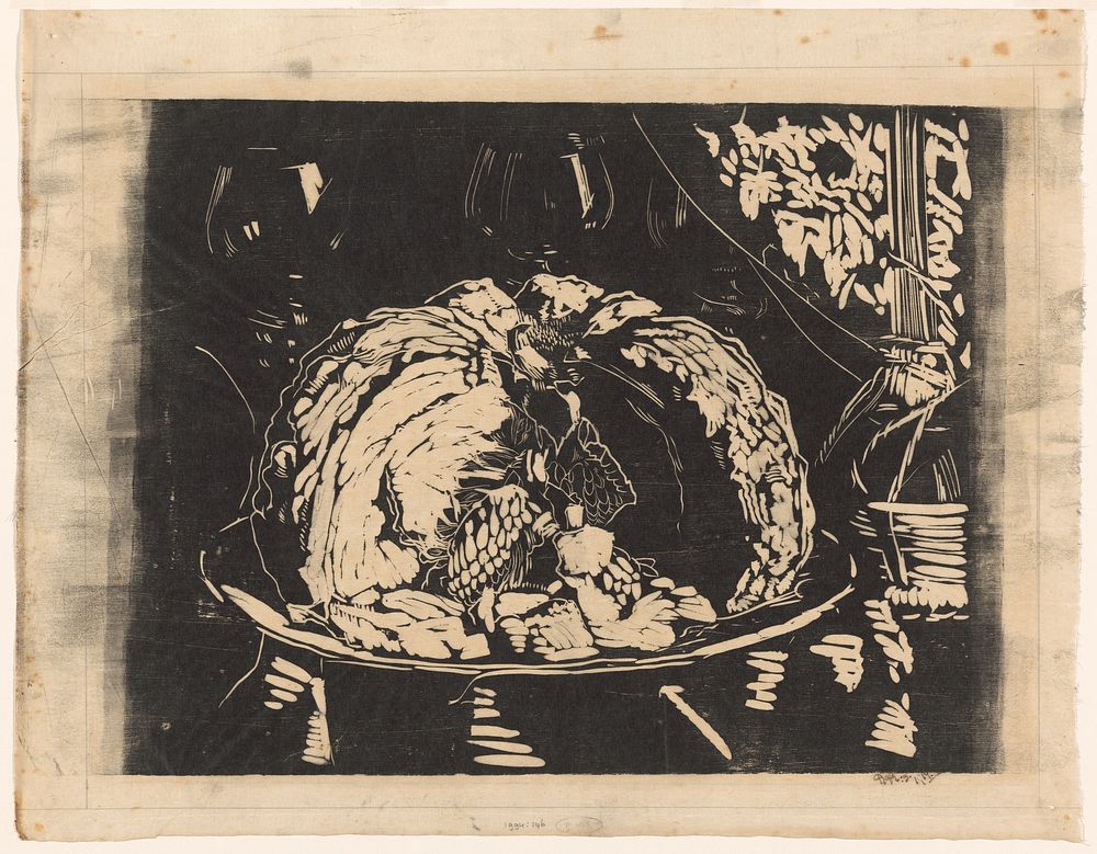 Stilleven met schaal (1914) by Reijer Stolk