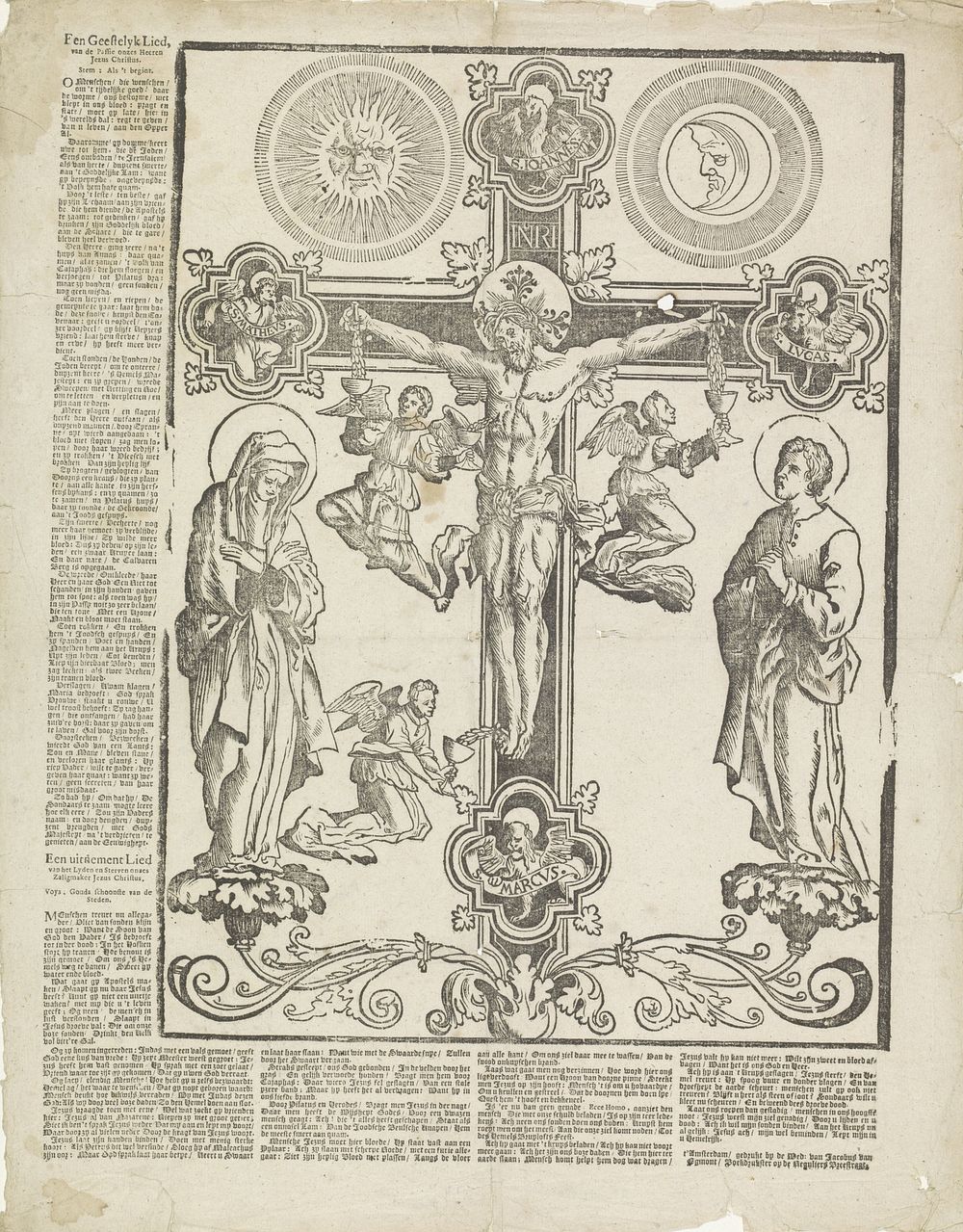 Een geestelijk lied, / van de Passie onzes Heeren / Jezus Christus (1724 - 1761) by weduwe Jacobus van Egmont and anonymous