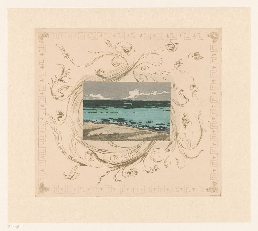 Gezicht op de zee bij Bognor Regis (1895) by Théodore Roussel