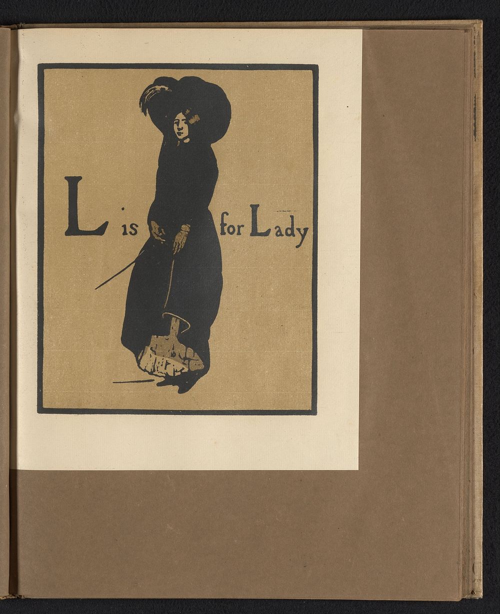 L is for Lady (1898) by William Nicholson and William Heinemann
