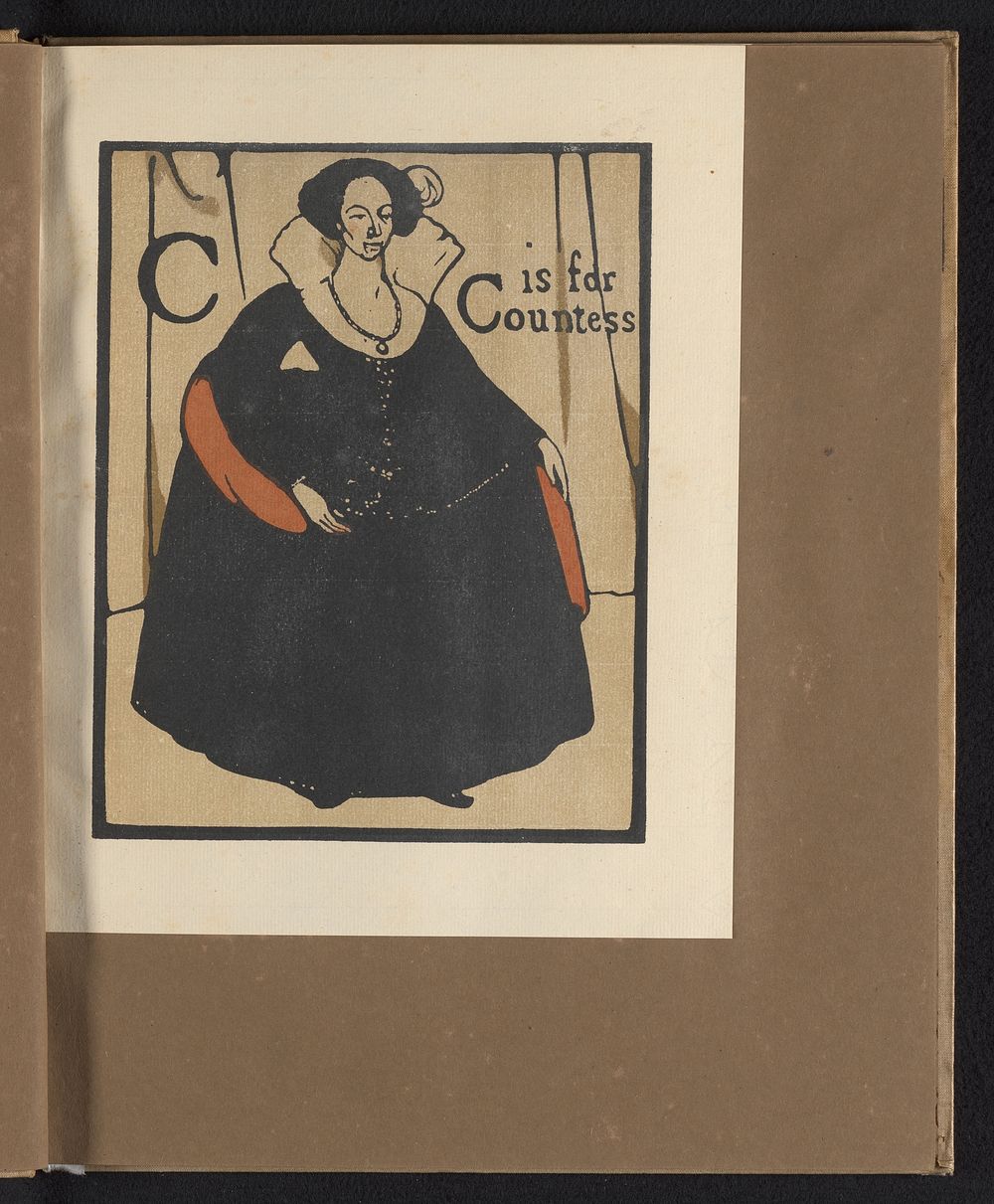 C is for Countess (1898) by William Nicholson and William Heinemann