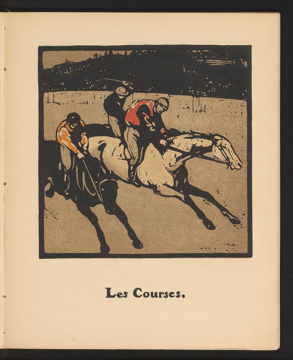 Drie jockeys op de renbaan (1898) by William Nicholson and Société Française d éditions d art