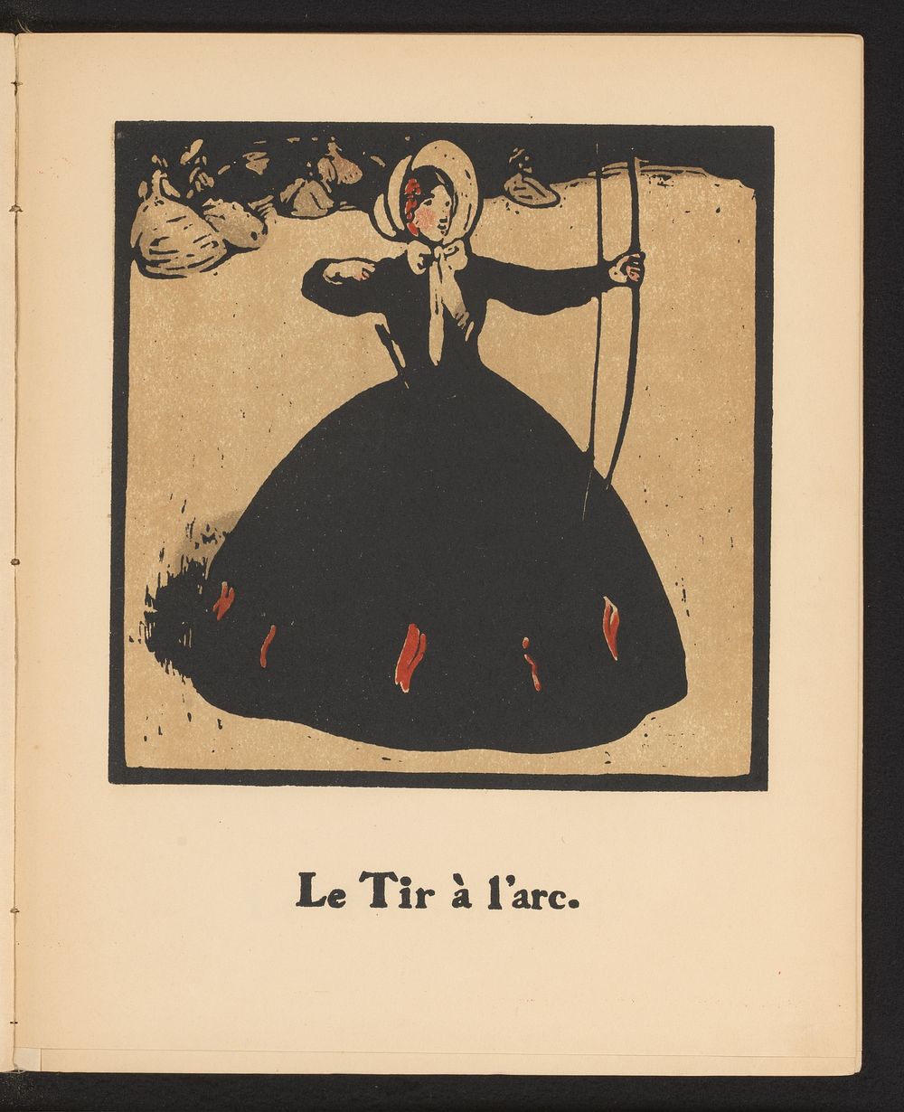 Vrouw met pijl en boog (1898) by William Nicholson and Société Française d éditions d art