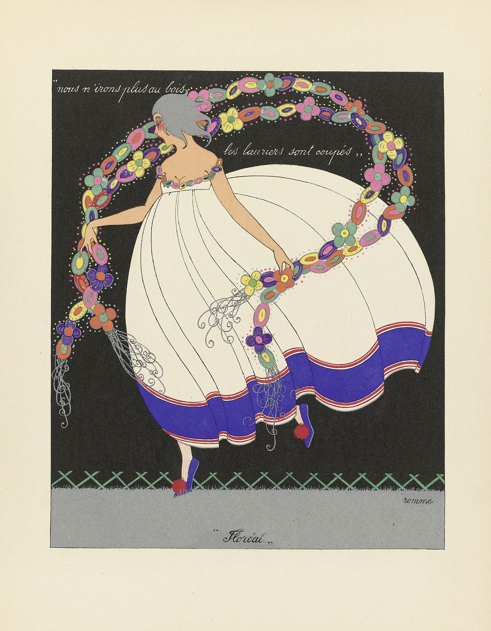 Les Douze Mois de l'Année: Floréal (1919) by Marthe Romme and Sauvage uitgever