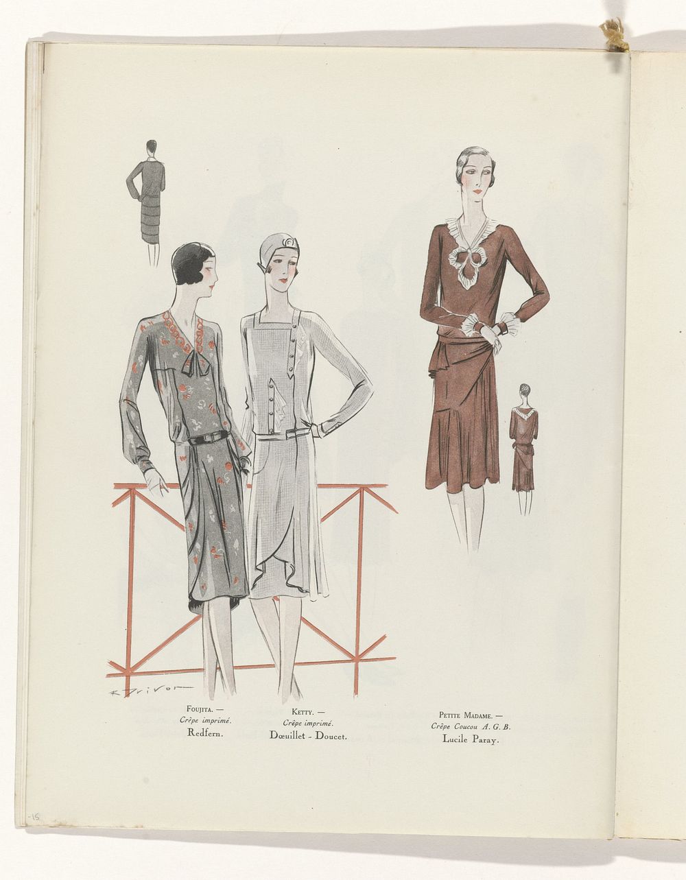 Art - Goût - Beauté, Feuillets de l' élégance féminine, Juin 1929, No. 106, 9e Année, p.15 (1929) by R Drivon, anonymous…