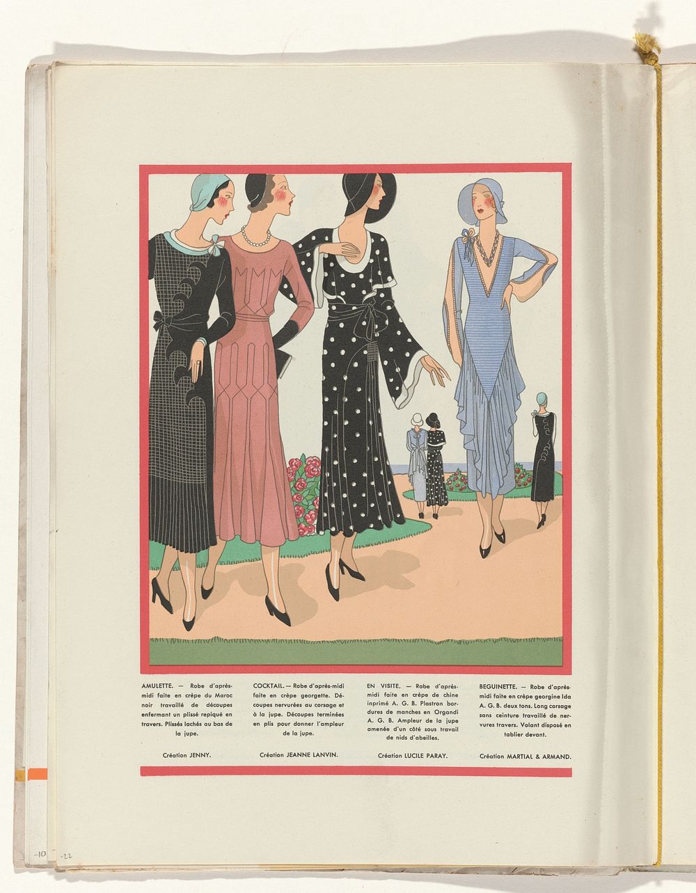 Art - Goût - Beauté, Feuillets de l' élégance féminine, Mai 1931, No. 129, 11e Année, p. 22 (1931) by anonymous, Jenny…