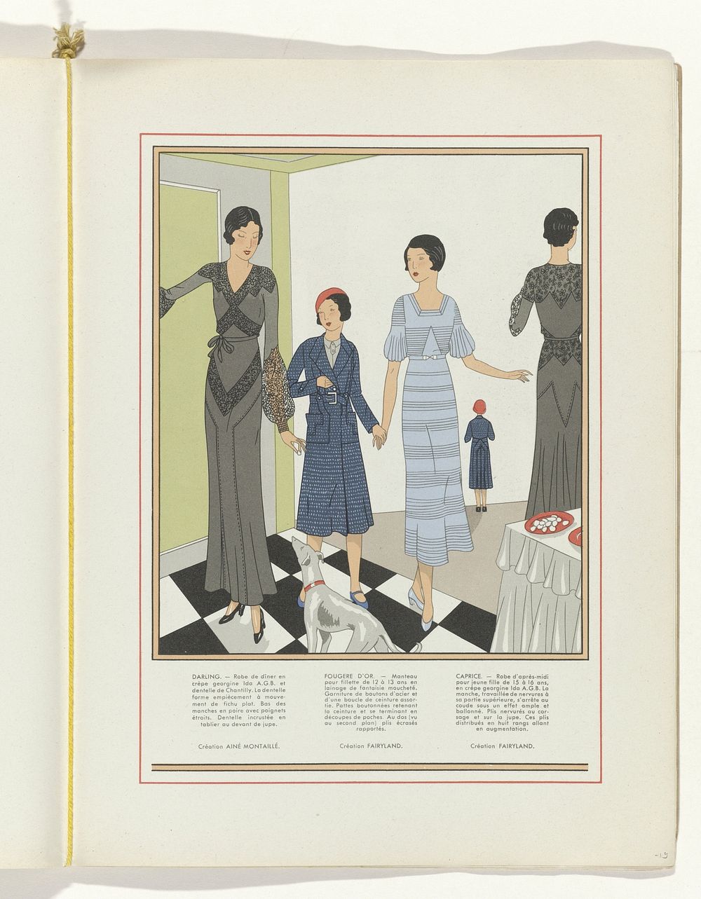 Art - Goût - Beauté, Feuillets de l' élégance féminine, Mars 1932, No. 139, 12e Année, p. 19 (1932) by anonymous, Aine…