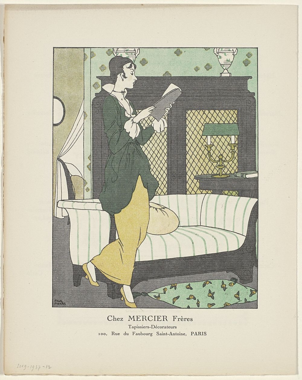Gazette du Bon Ton, 1914 - No. 4: Chez Mercier Frères, Tapissiers-Décorateurs (1914) by Paul Méras, anonymous, Lucien Vogel…