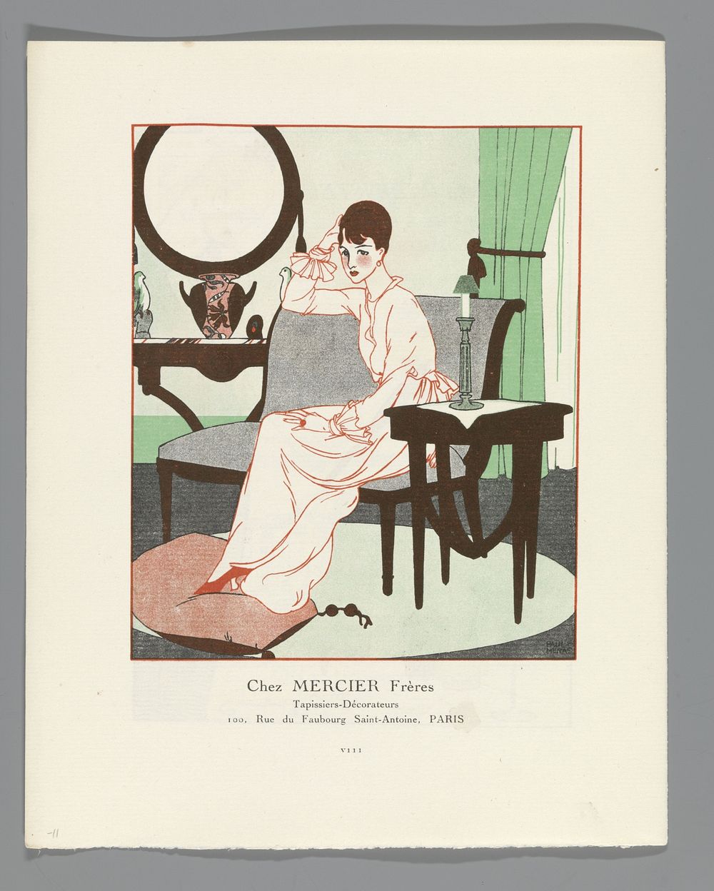 Gazette du Bon Ton, 1914 - No. 5, pag. VIII: advertentie Mercier Frères (1914) by Paul Méras, anonymous, Lucien Vogel, Paul…