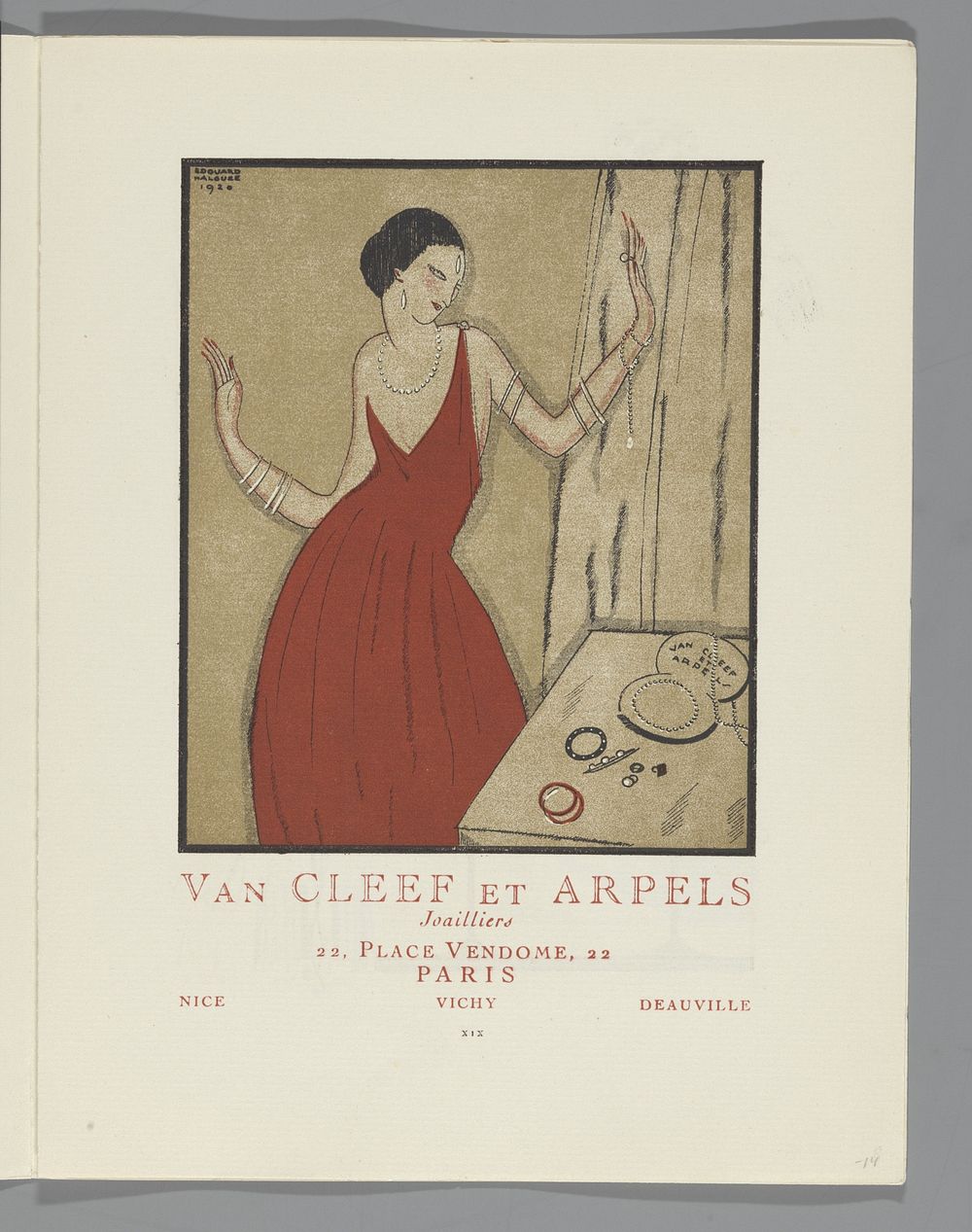 Gazette du Bon Ton,  1920 - No. 3, p. XIX: Cleef en Arpels (1920) by Edouard Halouze, Lucien Vogel, The Field Press, Naville…