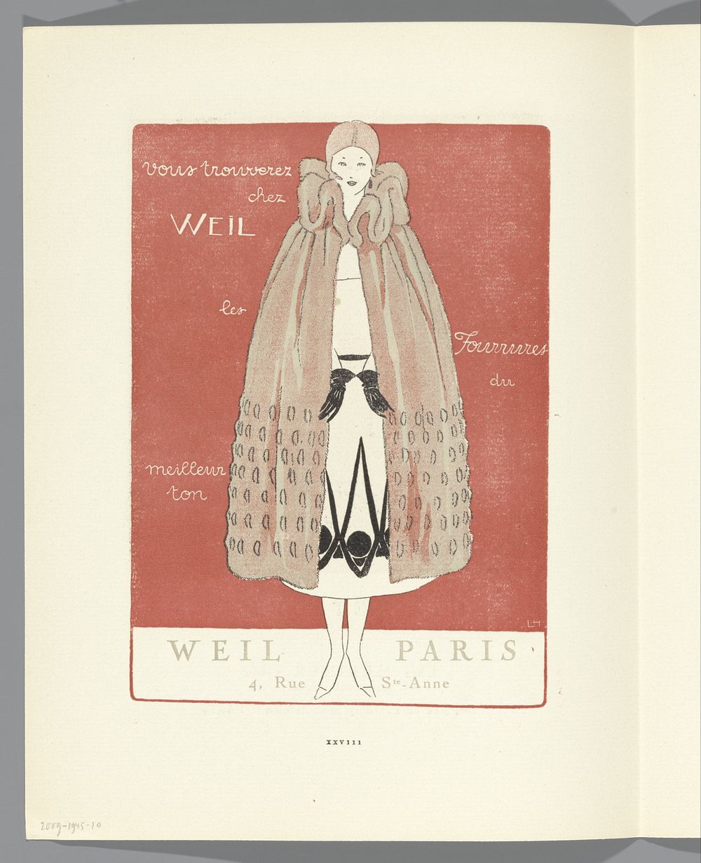 Gazette du Bon Ton, 1920 - No. 4, p. XXVIII: advertentie Weil Paris (1920) by Lucien Vogel, Naville et Cie, The Field Press…