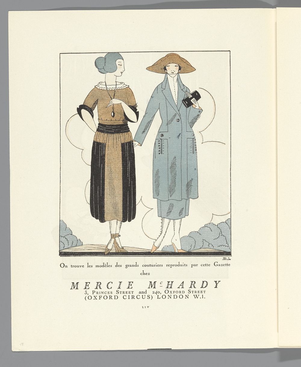 Gazette du Bon Ton, 1920 - No. 7, p. LIV: advertentie Mercie McHardy (1920) by Lucien Vogel, The Field Press, Naville et…