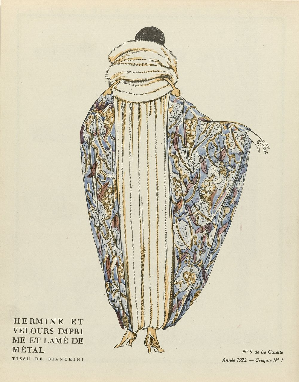 Evening Cloaks from the Gazette du Bon Ton (1922) by anonymous, Bianchini Férier, Lucien Vogel, Condé Nast Publisher and…
