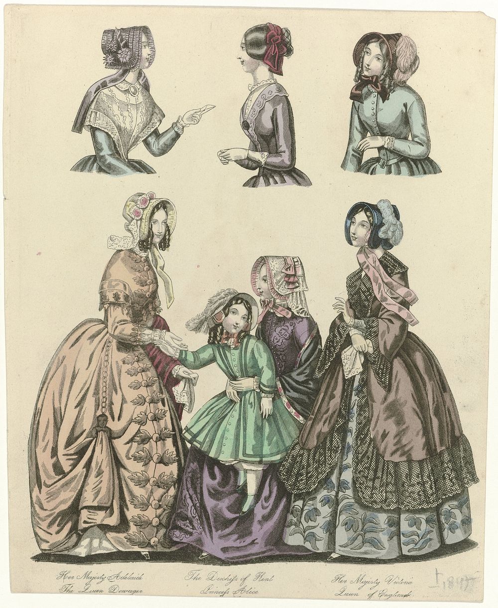 The World of Fashion, ca. 1847 : Her Majesty Adelaid (...) (c. 1847) by anonymous