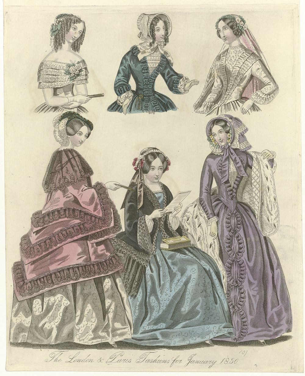 The World of Fashion, january 1850 : The London & Paris Fashions (...) (1850) by anonymous