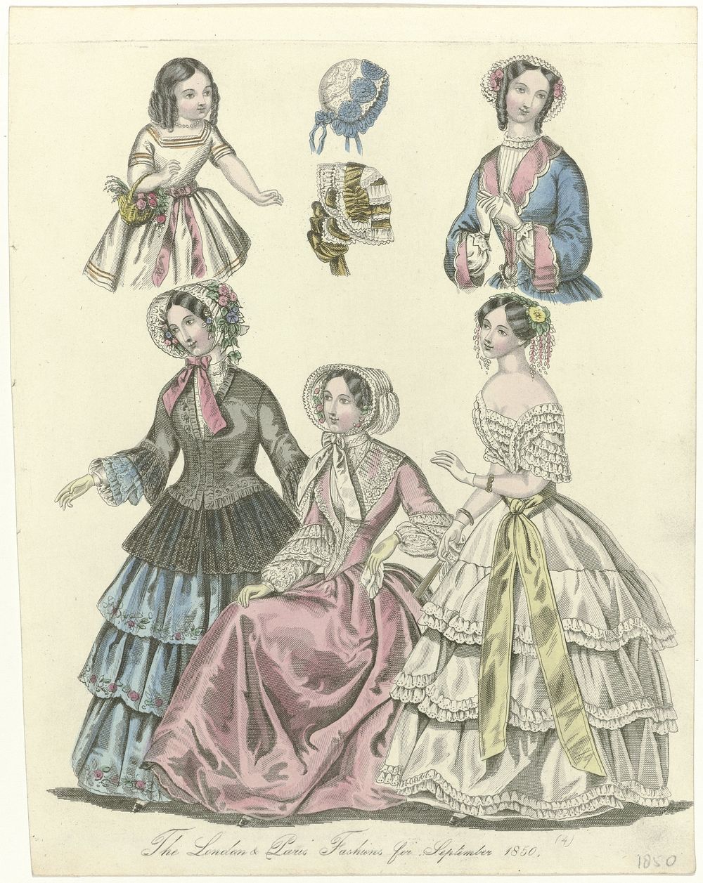 The World of Fashion, september 1850 : The London & Paris Fashions (...) (1850) by anonymous