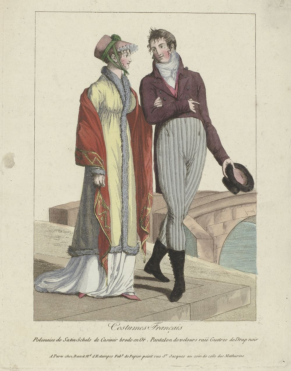 Costumes Français, 1799 : Polonaise de Satin (...) (c. 1799) by anonymous and Basset