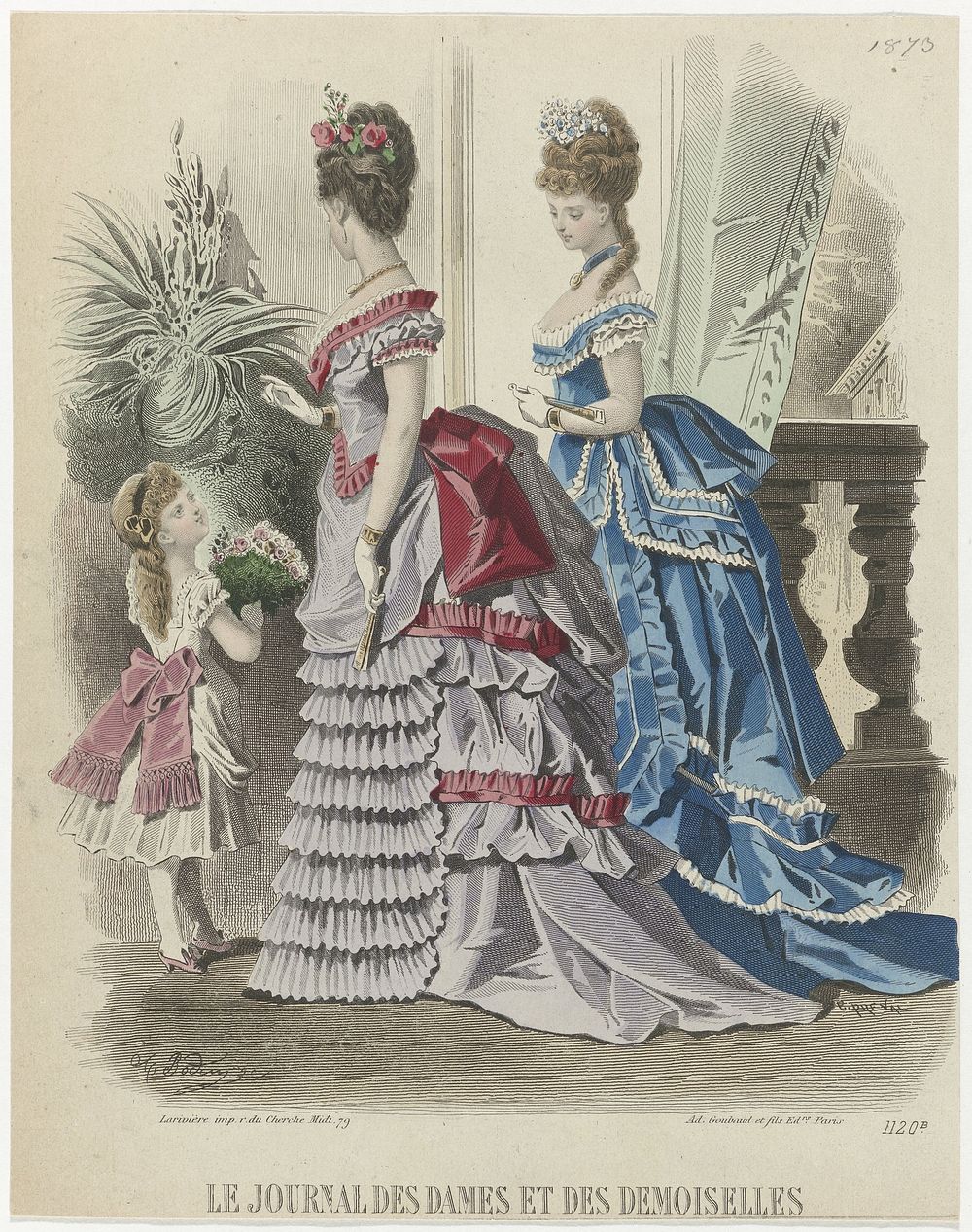 Le Journal des Dames et des Demoiselles, 1873, No. 1120b (1873) by A Bodin, Emile Préval, Ad Goubaud et Fils and Larivière