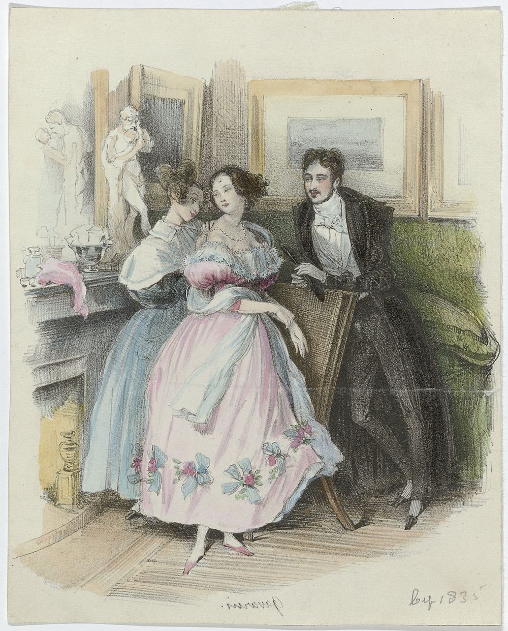 La Mode, ca. 1835 (c. 1835) by Paul Gavarni