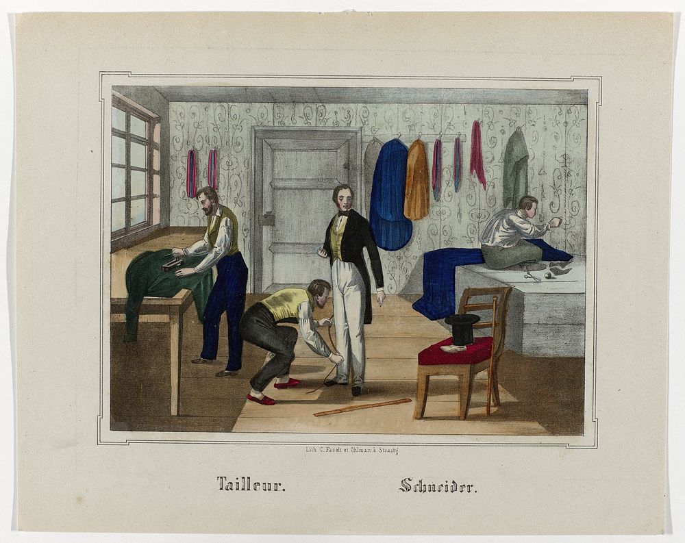 Tailleur. Schneider. 1828-1831 (c. 1828 - c. 1831) by C Fasoli et Ohlman