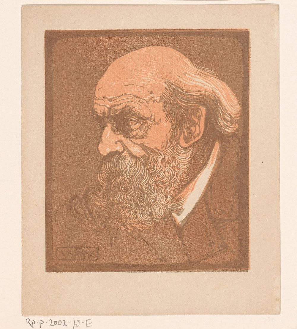 Portret van Pierre Cuypers (1918) by Bernard Willem Wierink