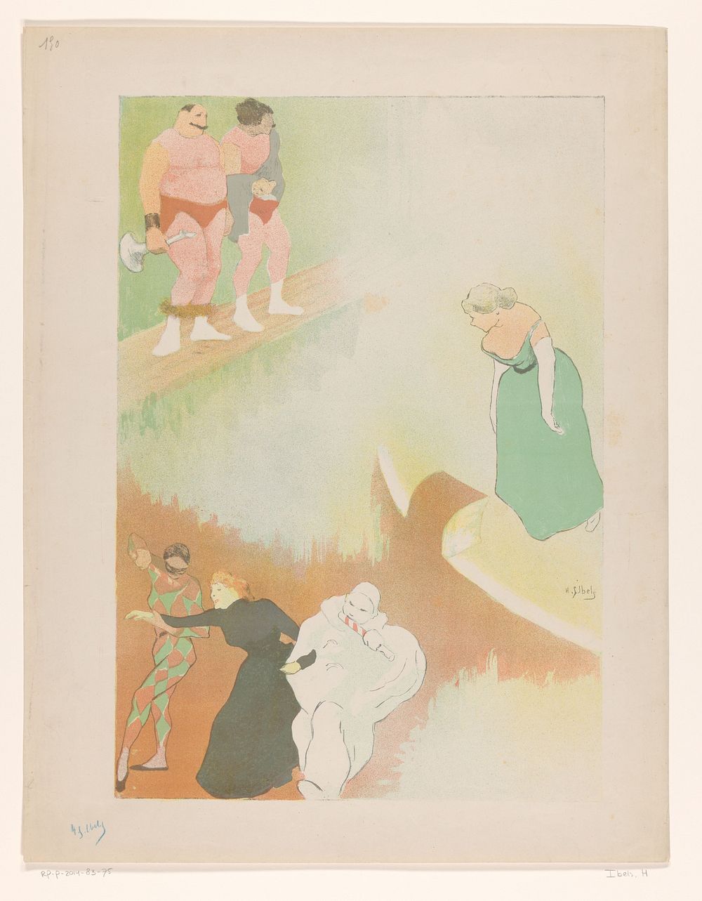 Clowneske figuren (1877 - 1936) by Henri Gabriel Ibels