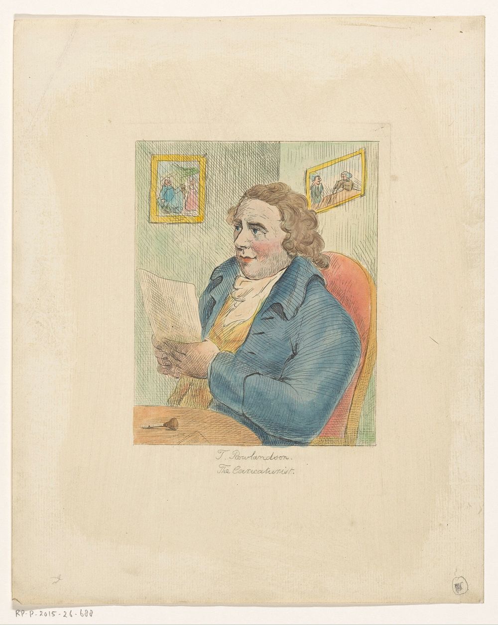 Portret van Thomas Rowlandson (c. 1800 - c. 1825) by anonymous