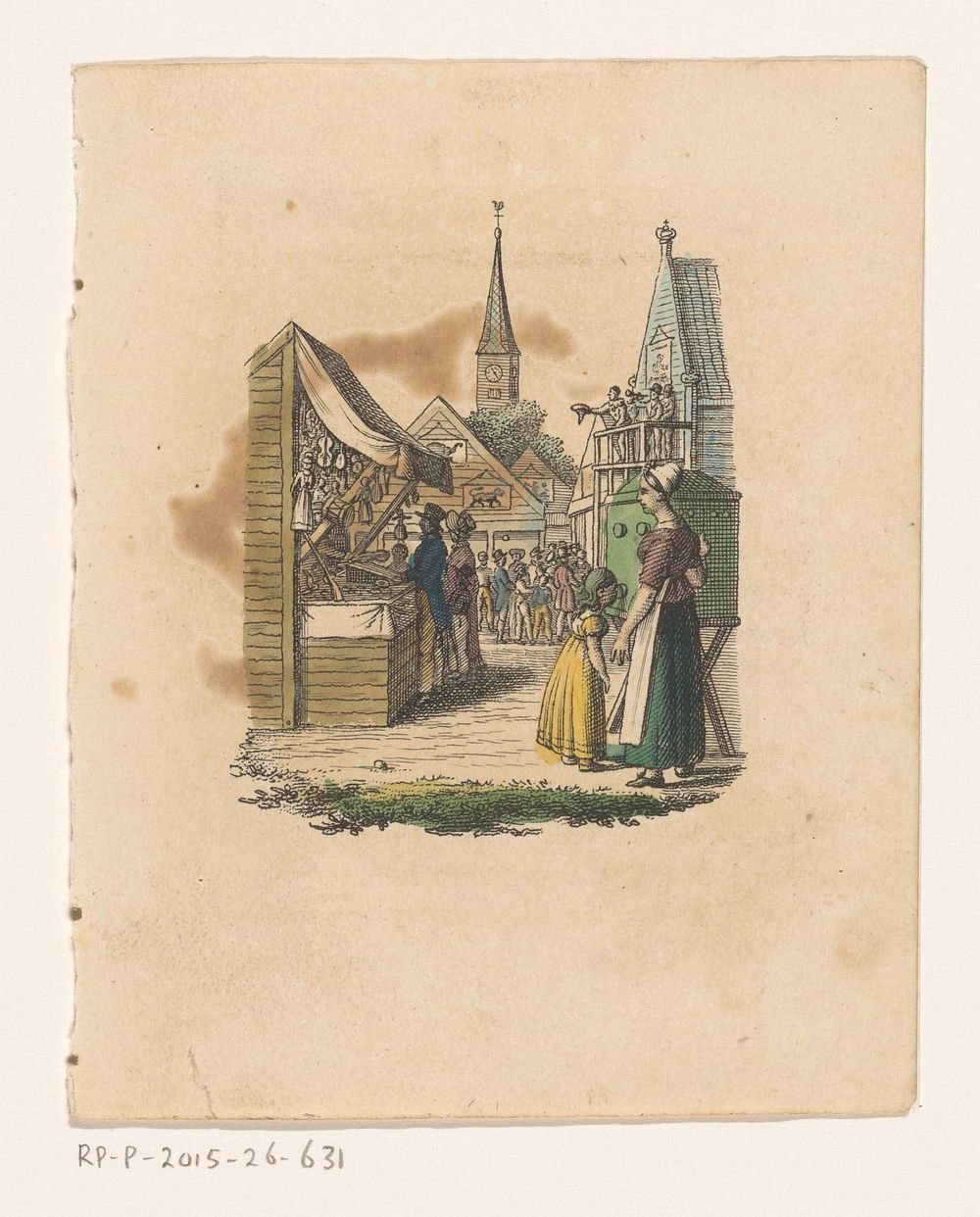 Kijkkast op een kermis (c. 1800 - c. 1899) by anonymous