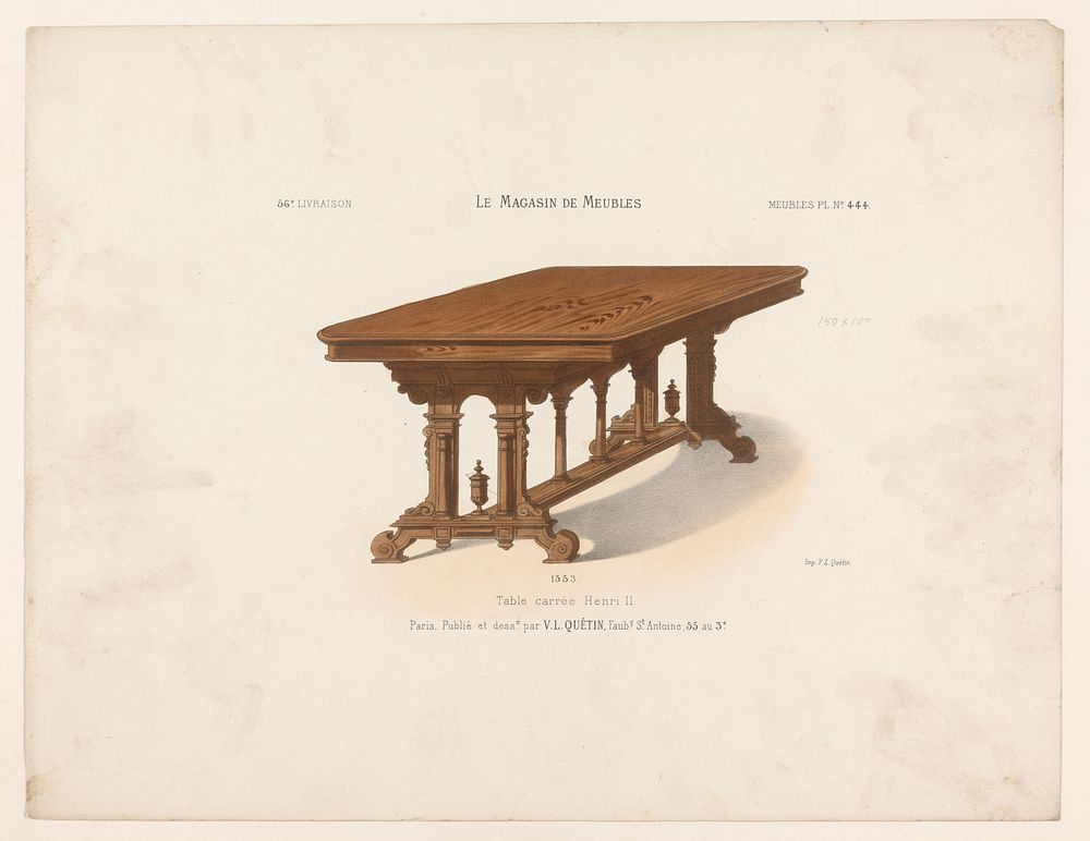 Tafel (1878 - in or after 1904) by anonymous, Victor Léon Michel Quétin, Victor Léon Michel Quétin and Victor Léon Michel…