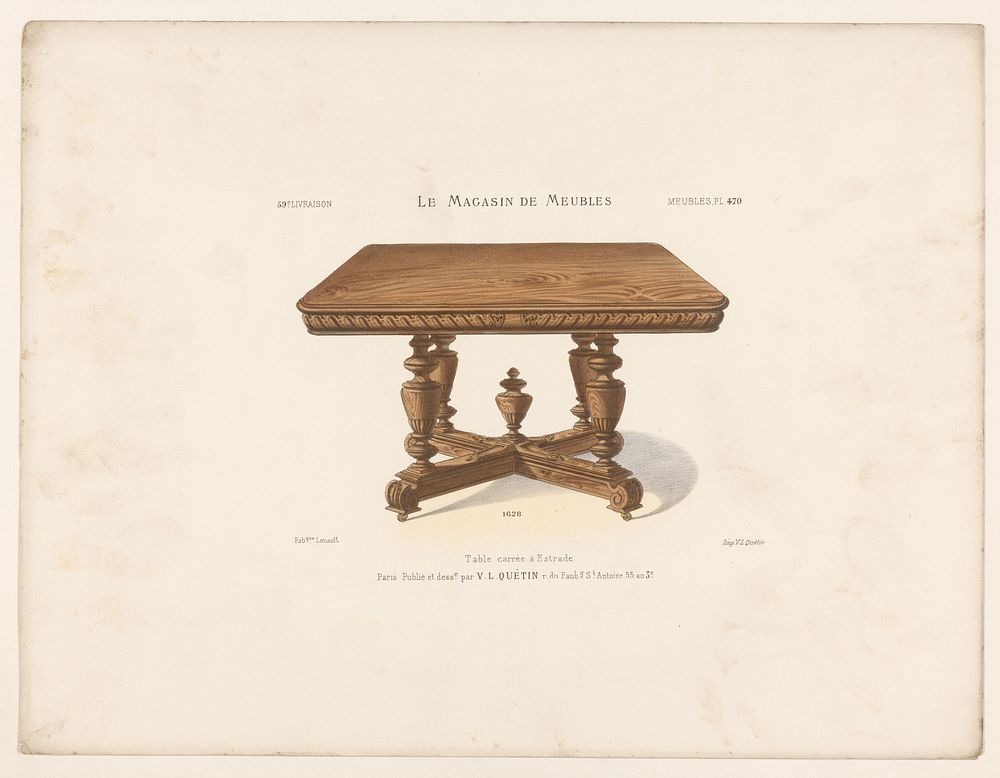 Tafel (1878 - in or after 1904) by anonymous, Victor Léon Michel Quétin, Victor Léon Michel Quétin and Victor Léon Michel…