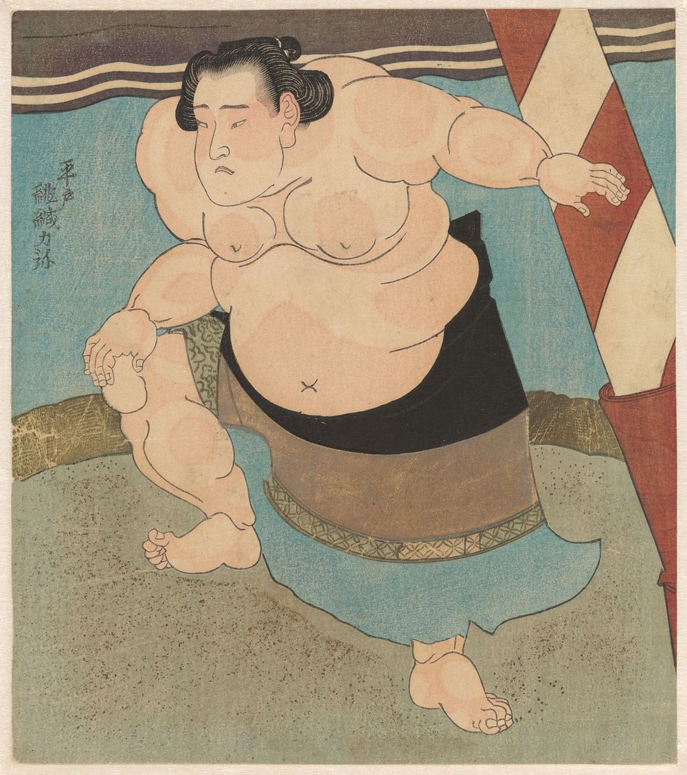 Sumoworstelaar (c. 1790 - c. 1810) by anonymous and Katsukawa Shuntei