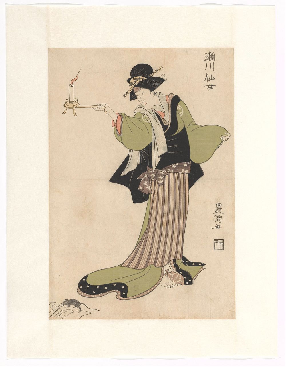 Segawa Senjo in the role of nurse Masaoka (c. 1810) by Utagawa Toyokuni I
