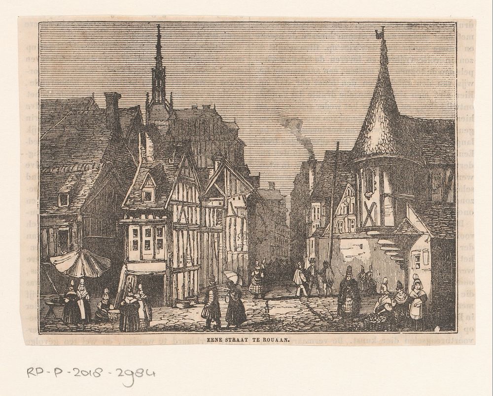 Gezicht op Rouen (1837) by anonymous and Gebroeders Diederichs