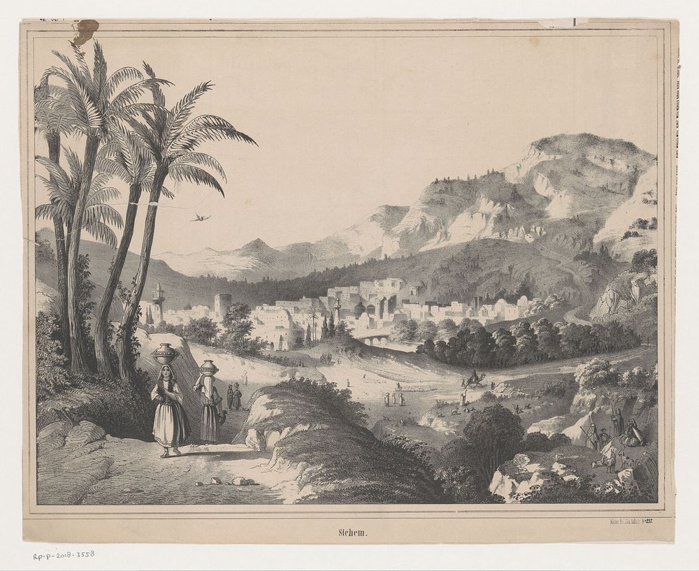 Gezicht op Sichem (1829 - 1880) by anonymous and firma Joseph Scholz