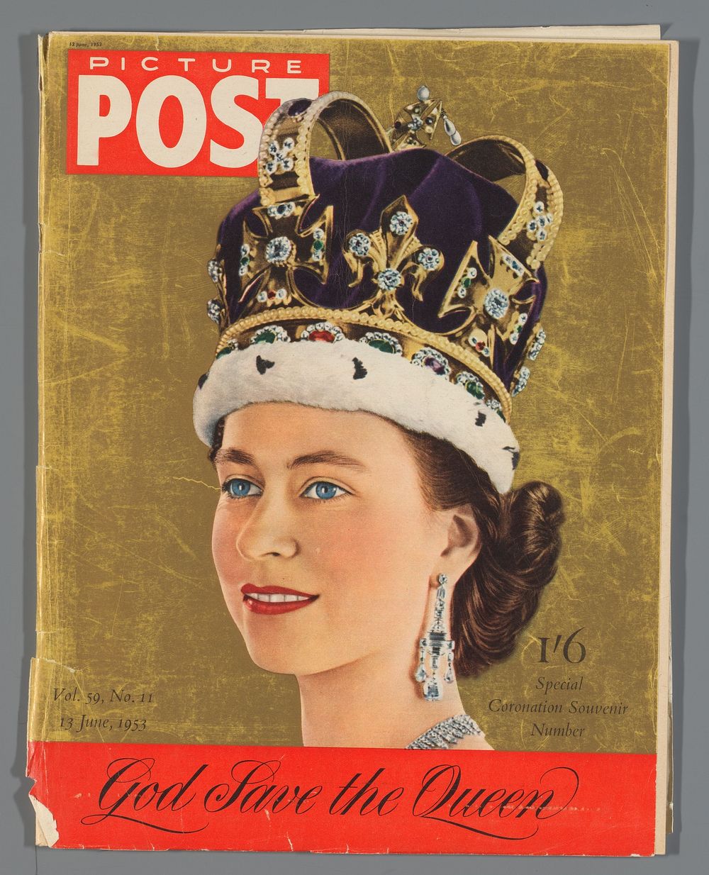 Exemplaar van de speciale editie van de Picture Post tgv de kroning van koningin Elizabeth II, 13 juni 1953 (1953) by Hulton…
