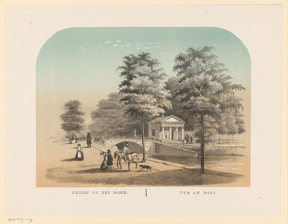 Gezicht op het Haagse Bos (1820 - 1850) by anonymous