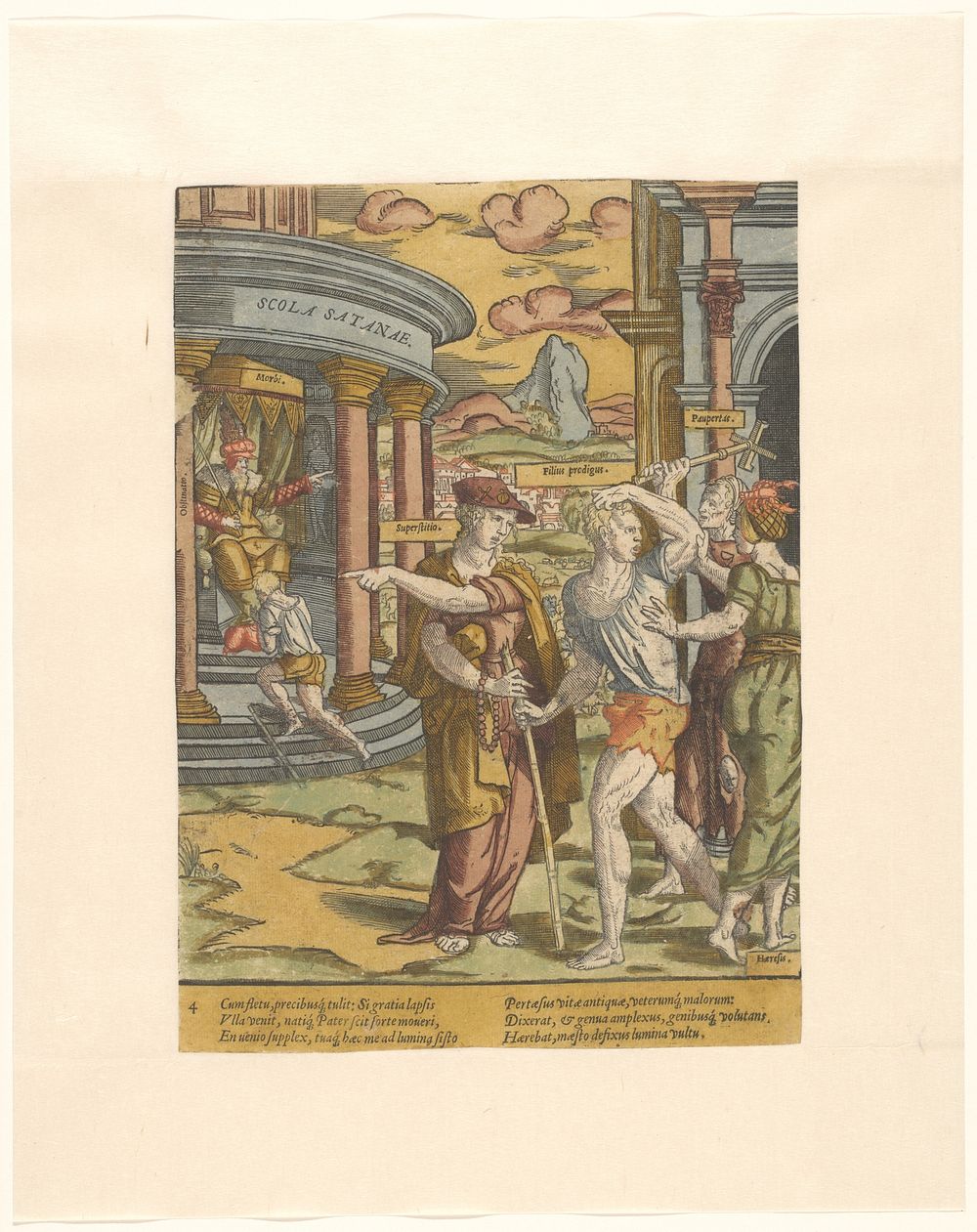 De verdrijving van de verloren zoon (c. 1540 - c. 1550) by Cornelis Anthonisz and Cornelis Anthonisz
