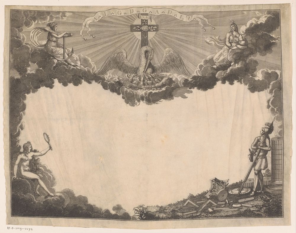 Allegorie op hoop en geloof (1600 - 1699) by anonymous