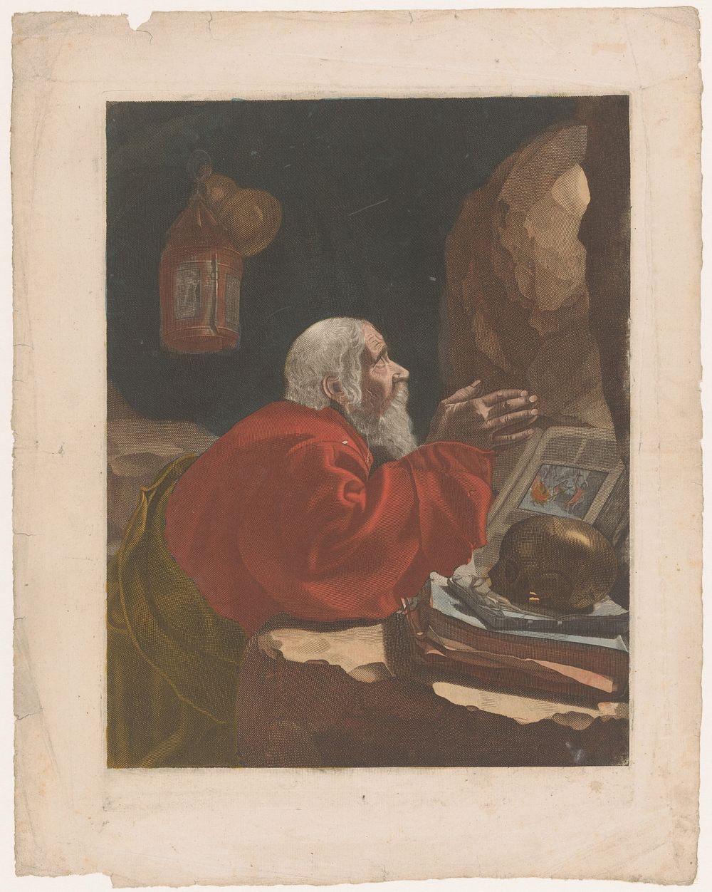 Boetvaardige H. Hieronymus (1650 - 1750) by anonymous